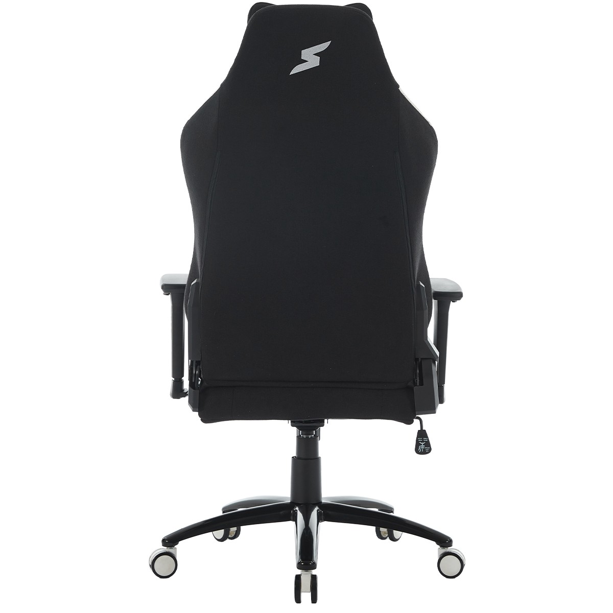 Cadeira Gamer SuperFrame Atlas, Reclinável, 3D, Tecido, Preto e Branco, SF-CH-ATR3DBWF