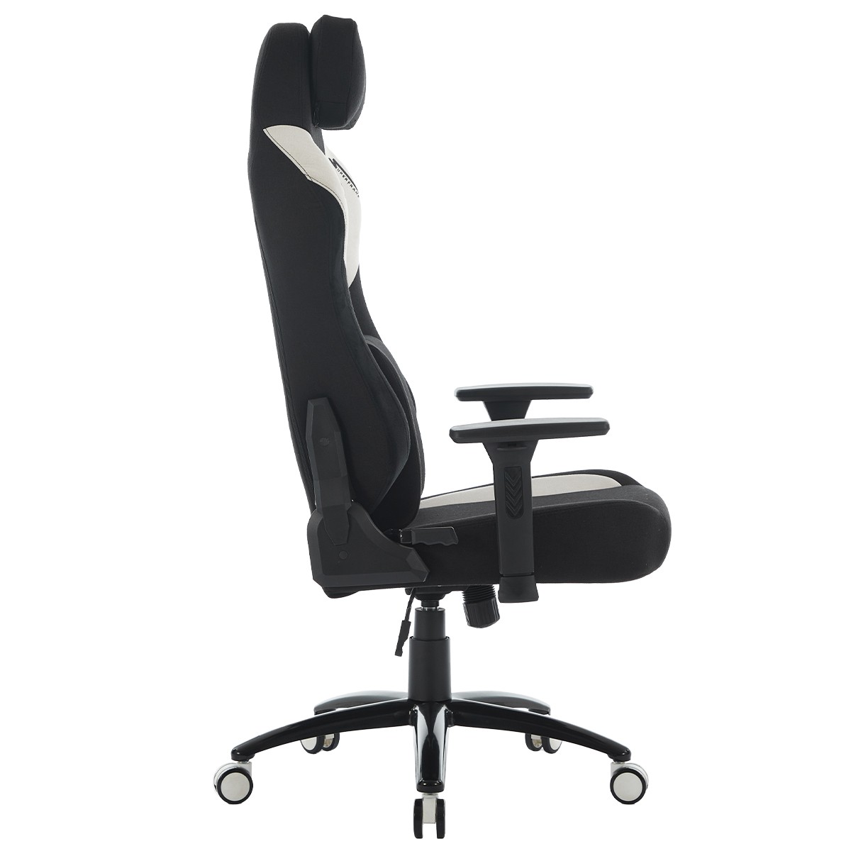 Cadeira Gamer SuperFrame Atlas, Reclinável, 3D, Tecido, Preto e Branco, SF-CH-ATR3DBWF