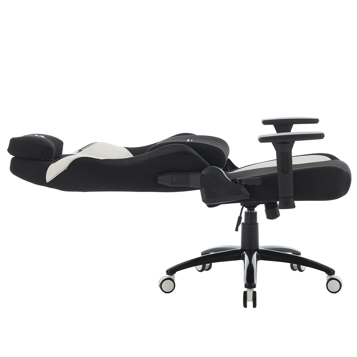 Cadeira Gamer SuperFrame Atlas, Reclinável, 3D, Tecido, Preto e Branco, SF-CH-ATR3DBWF