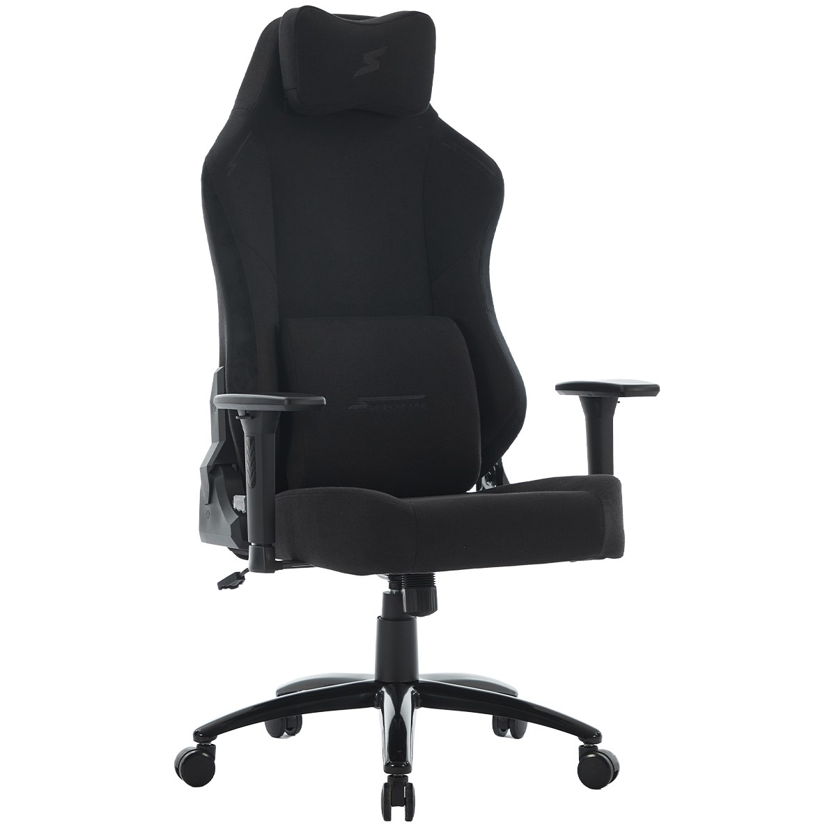 Cadeira Gamer SuperFrame Atlas, Reclinável, 3D, Tecido, Preto, SF-CH-ATR3DBF
