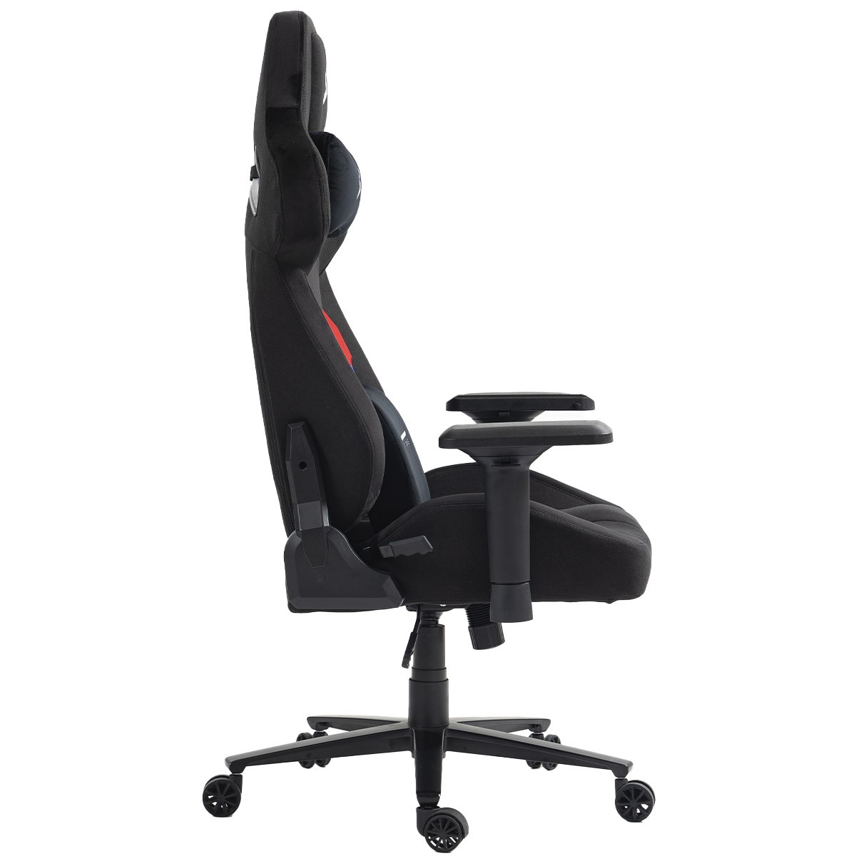 Cadeira Gamer SuperFrame Carbon, Reclinável, Tecido, 4D, Preto Com Detalhes Azul E Vermelho, CSF-CARBON