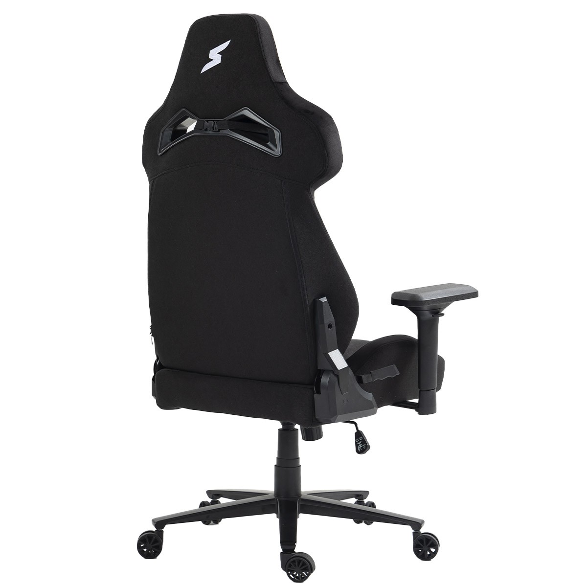 Cadeira Gamer SuperFrame Carbon, Reclinável, Tecido, 4D, Preto Com Detalhes Azul E Vermelho, CSF-CARBON