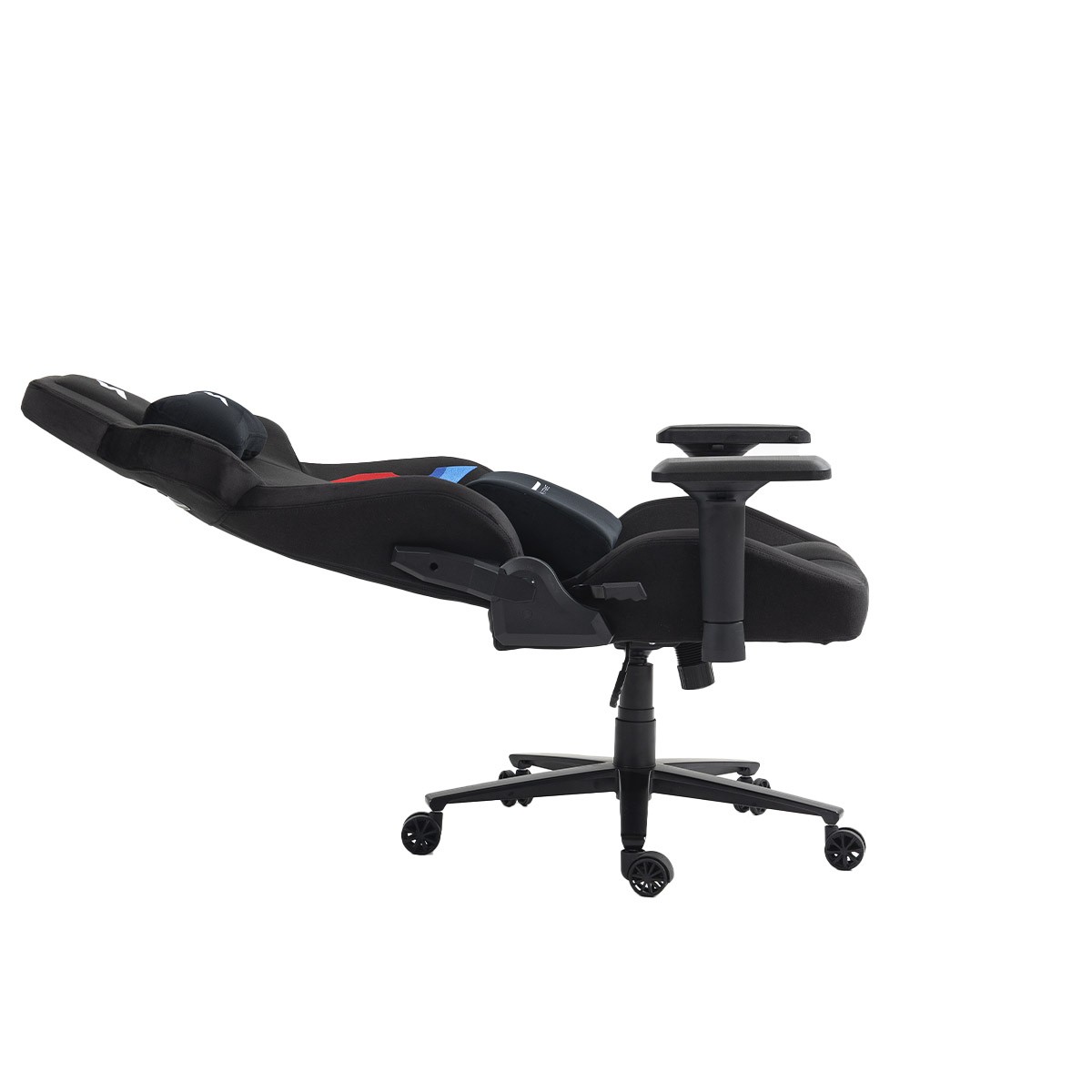 Cadeira Gamer SuperFrame Carbon, Reclinável, Tecido, 4D, Preto Com Detalhes Azul E Vermelho, CSF-CARBON