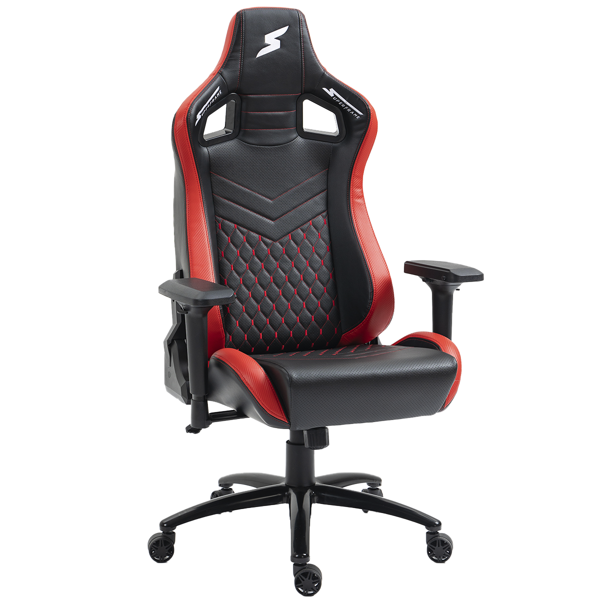 Cadeira Gamer SuperFrame Cleric, Reclinável, 4D, Preta e Vermelha