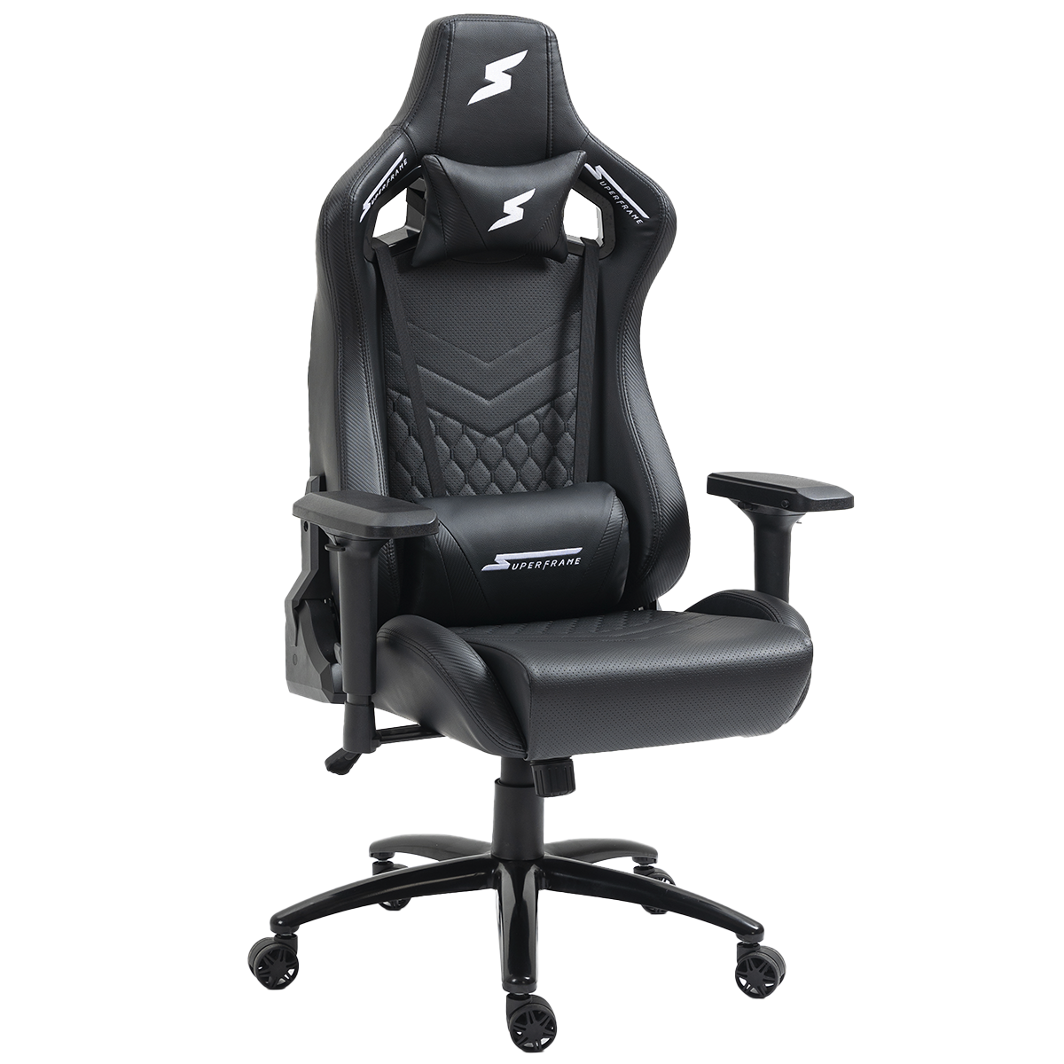 Cadeira Gamer SuperFrame Cleric, Reclinável, 4D, Preto