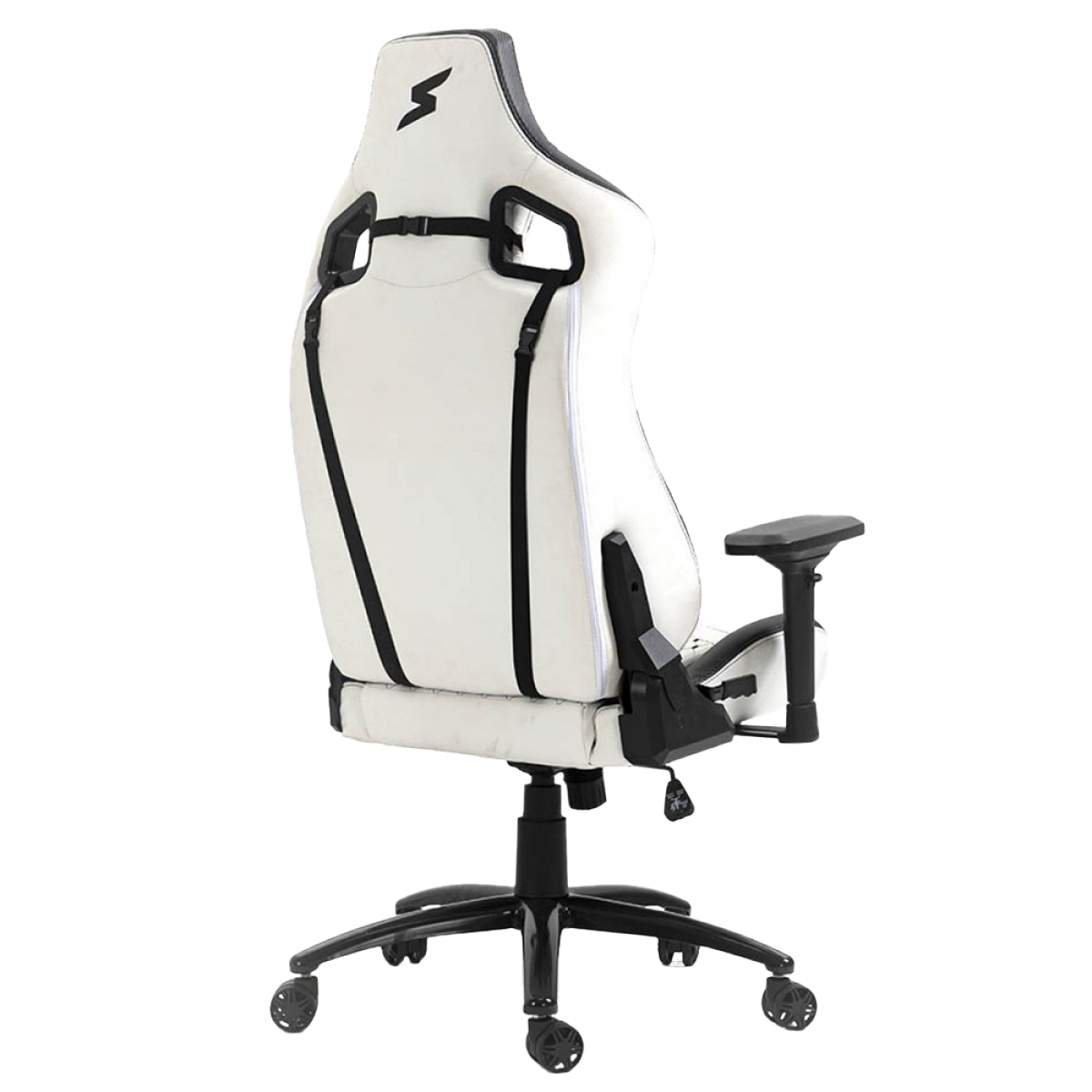 Cadeira Gamer SuperFrame Cleric, Reclinável, 4D, Branco e Preto
