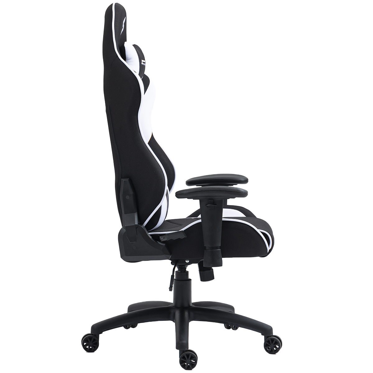 Cadeira Gamer SuperFrame Dragster, Reclinável, Tecido, Preto e Branco