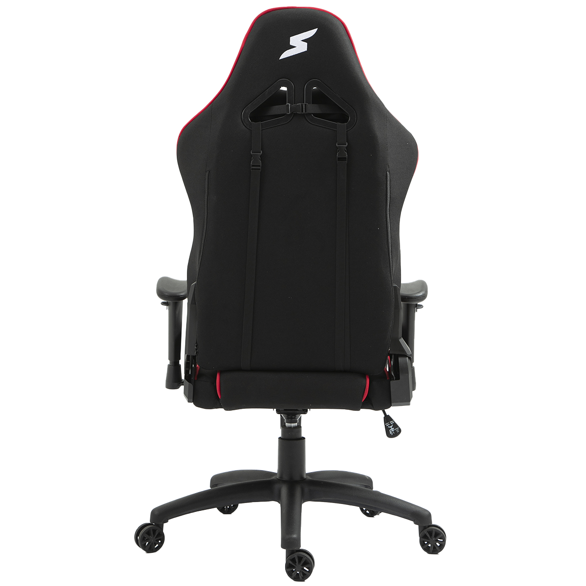 Cadeira Gamer SuperFrame Dragster, Reclinável, Tecido, Preto, Vermelho e Branco