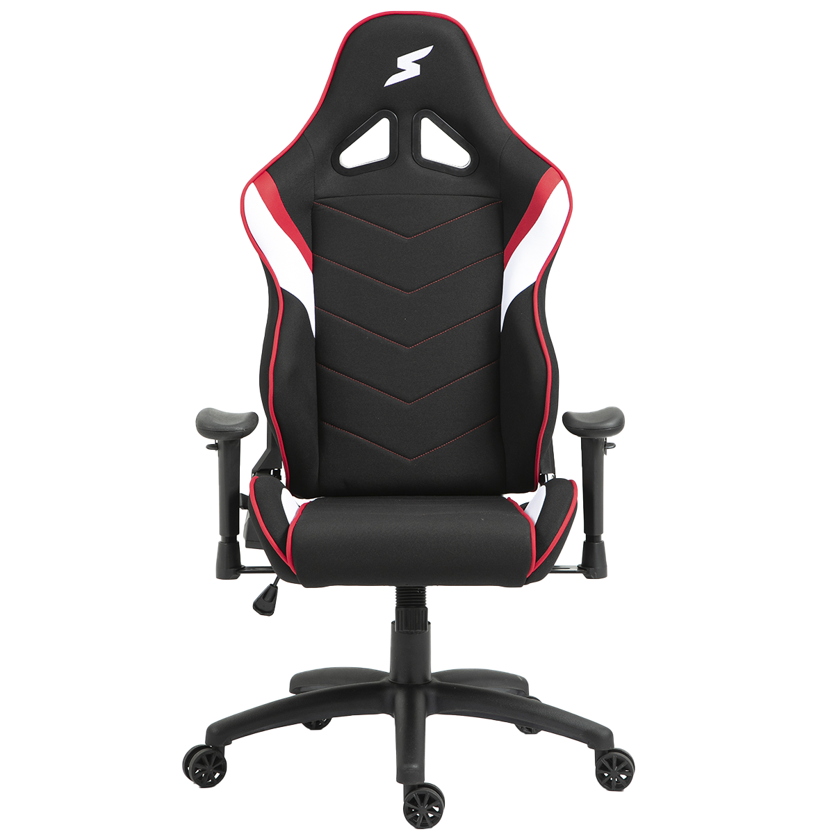 Cadeira Gamer SuperFrame Dragster, Reclinável, Tecido, Preto, Vermelho e Branco