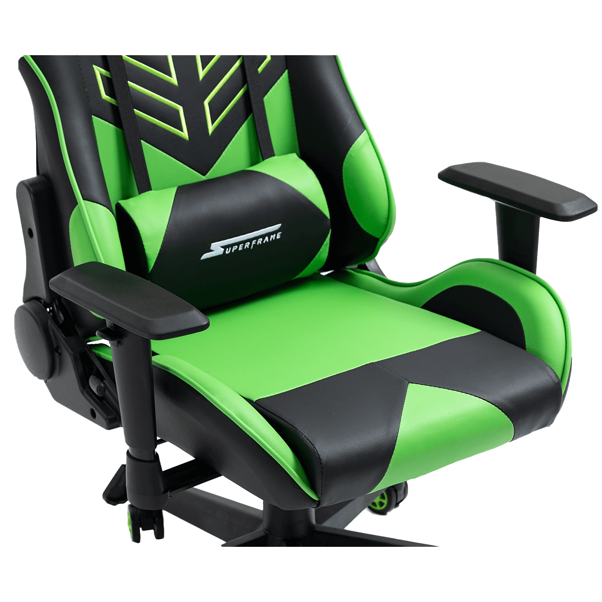 Cadeira Gamer SuperFrame Godzilla, Reclinável, Preto e Verde