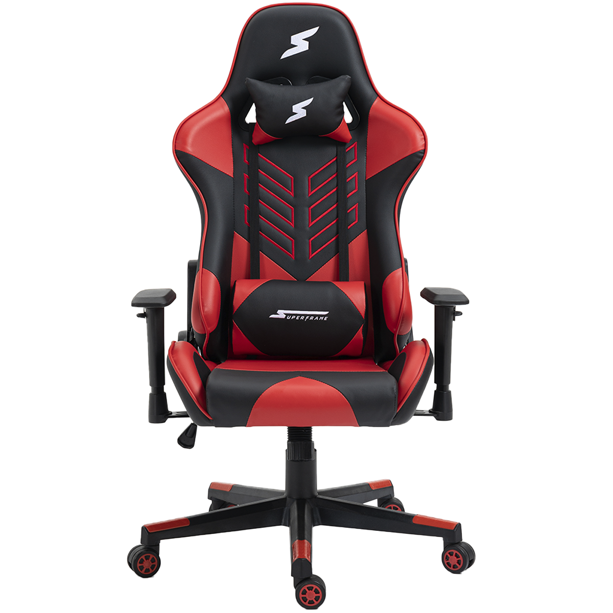 Cadeira Gamer SuperFrame Godzilla, Reclinável, Preto e Vermelho