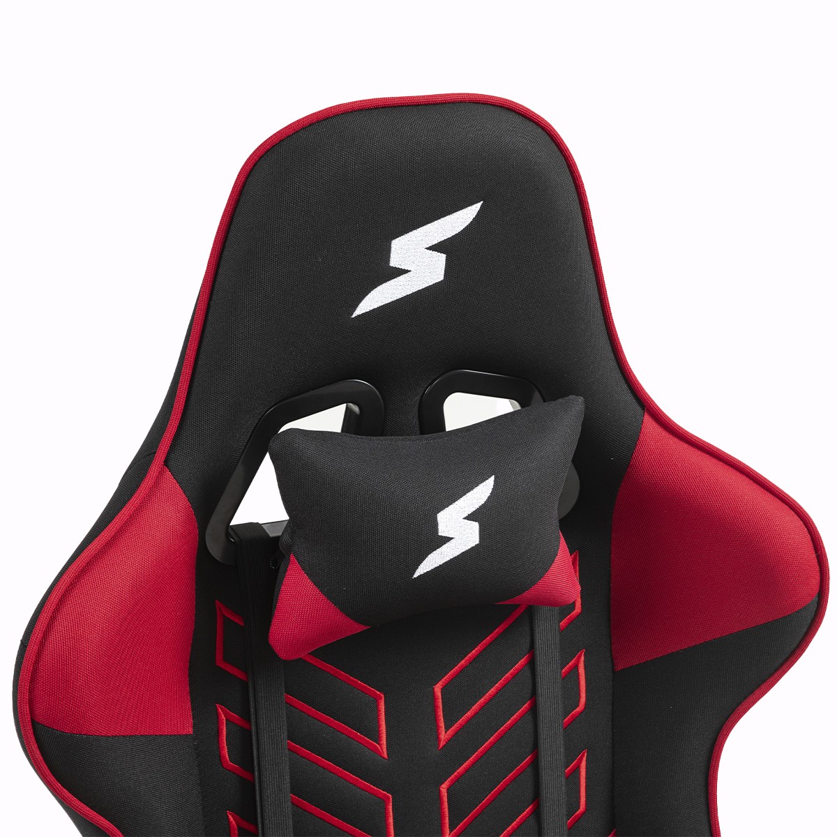 Cadeira Gamer SuperFrame Godzilla, Reclinável, Tecido, Preto e Vermelho, SF-CH-GZR2DBRF