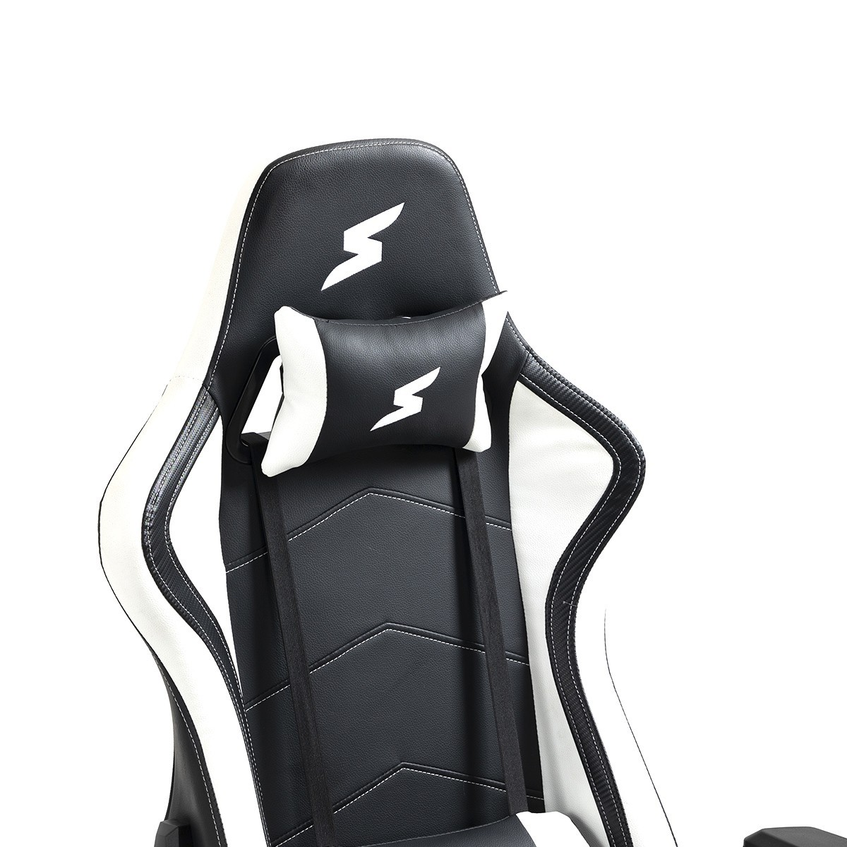 Cadeira Gamer SuperFrame Hunter, Reclinável, Preto e Branco