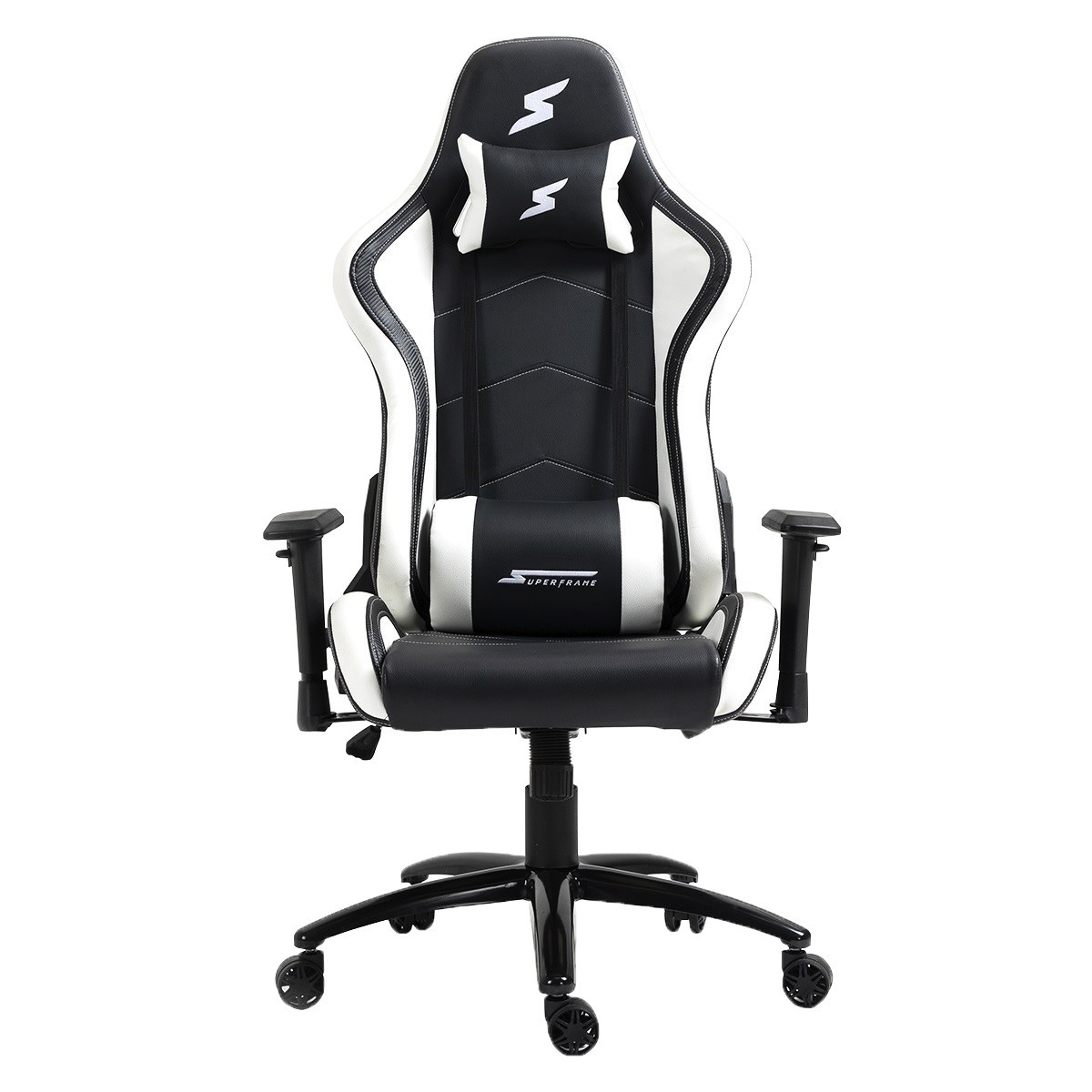 Cadeira Gamer SuperFrame Hunter, Reclinável, Preto e Branco