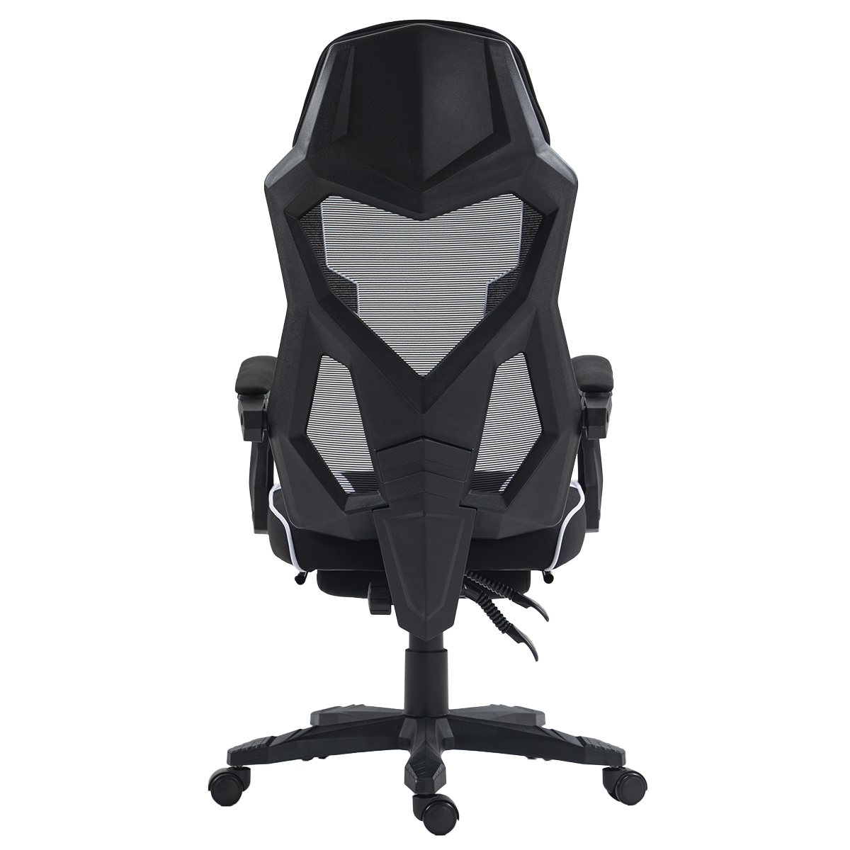 Cadeira Gamer SuperFrame Hybrid, Mesh, Altura Ajustável, Preta e Branca