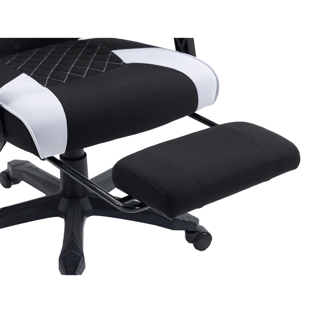 Cadeira Gamer SuperFrame Hybrid, Mesh, Altura Ajustável, Preta e Branca