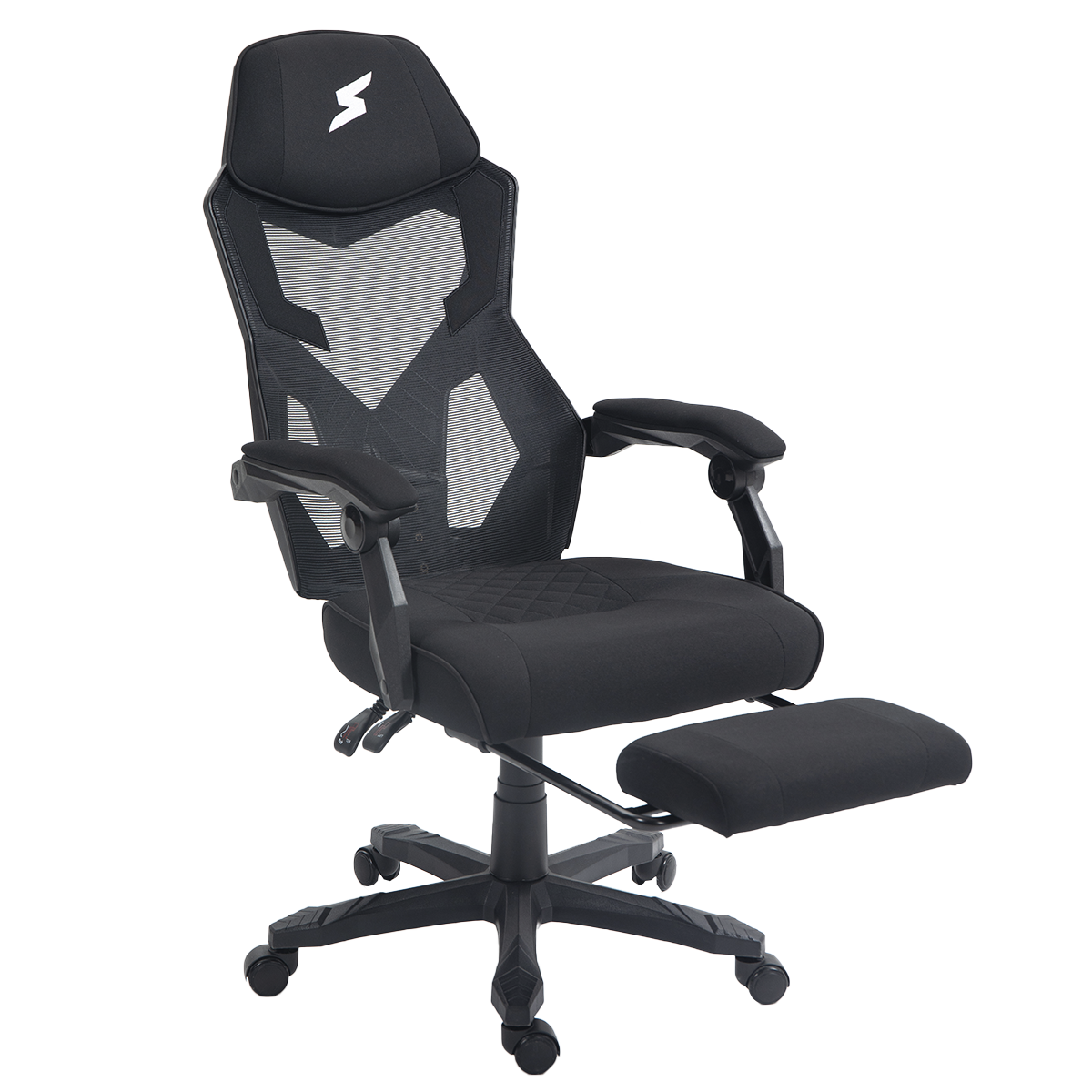 Cadeira Gamer SuperFrame Hybrid, Mesh, Altura Ajustável, Preta