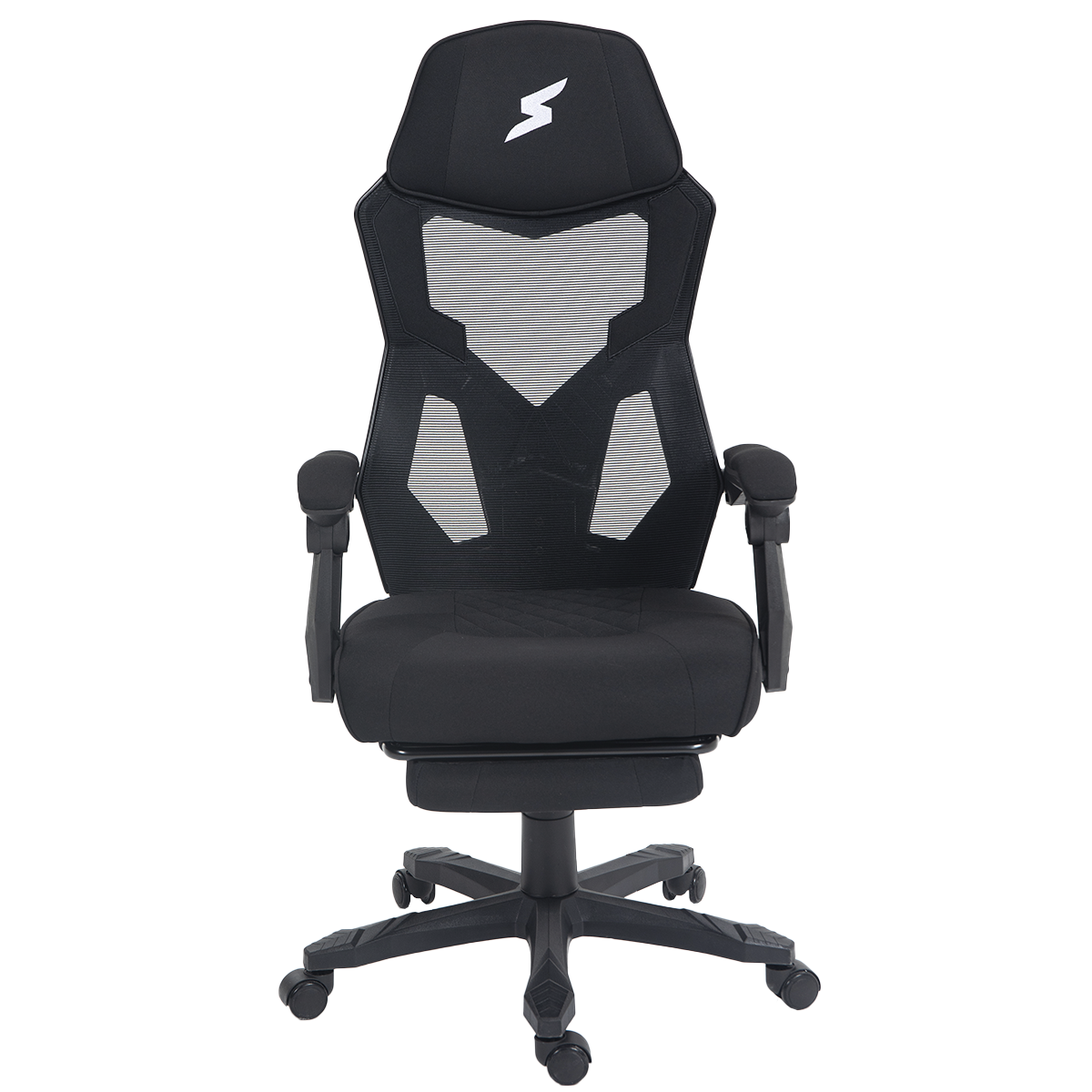 Cadeira Gamer SuperFrame Hybrid, Mesh, Altura Ajustável, Preta