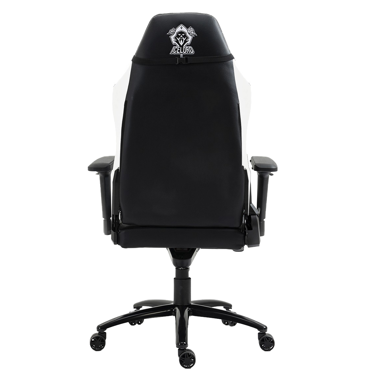 Cadeira Gamer SuperFrame Icelord, Reclinável, 4D, Preto e Branco, SFCD-CLBK/WH