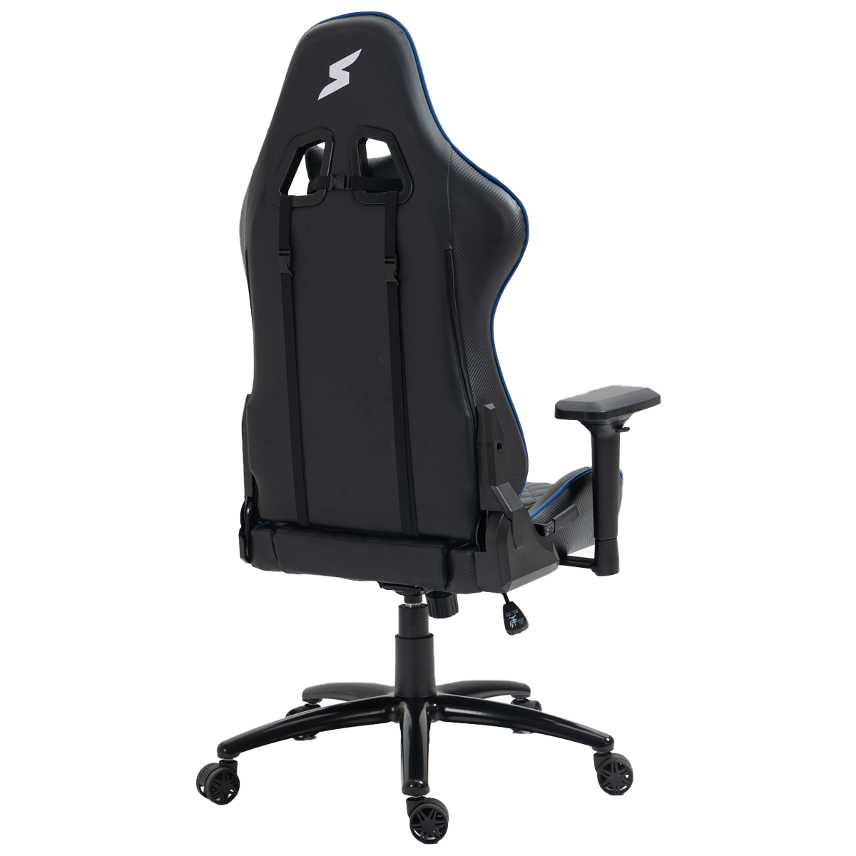 Cadeira Gamer SuperFrame Knight, Reclinável, Preto e Azul