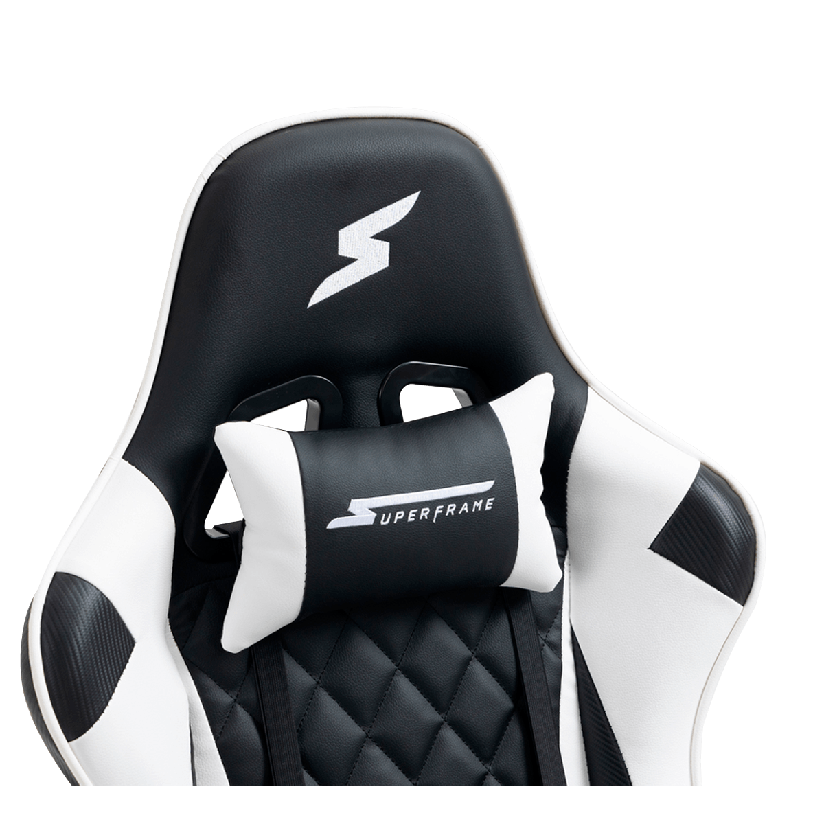 Cadeira Gamer SuperFrame Knight, Reclinável, Preto e Branco