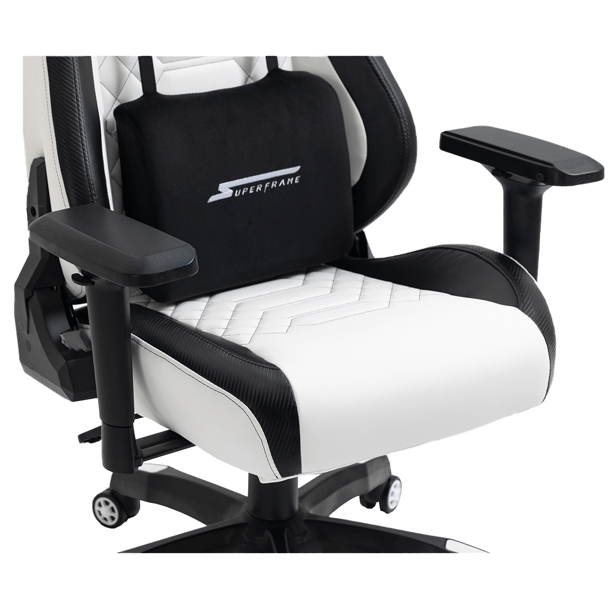 Cadeira Gamer SuperFrame Kong, Reclinável, Branco e Preto 