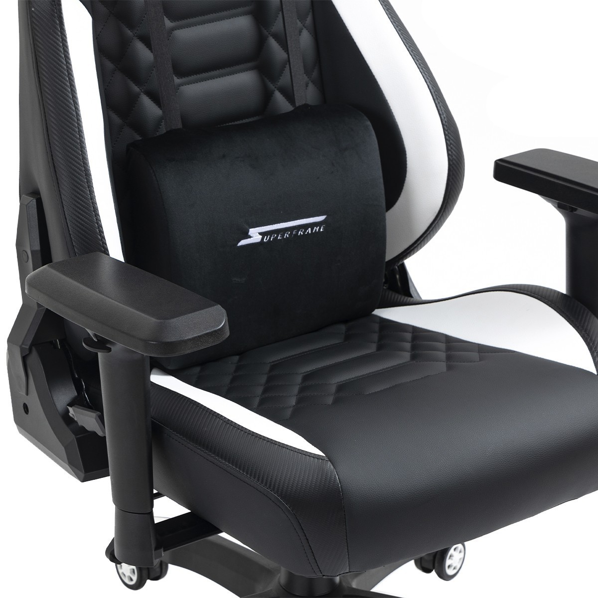 Cadeira Gamer SuperFrame Kong, Reclinável, Preto e Branco