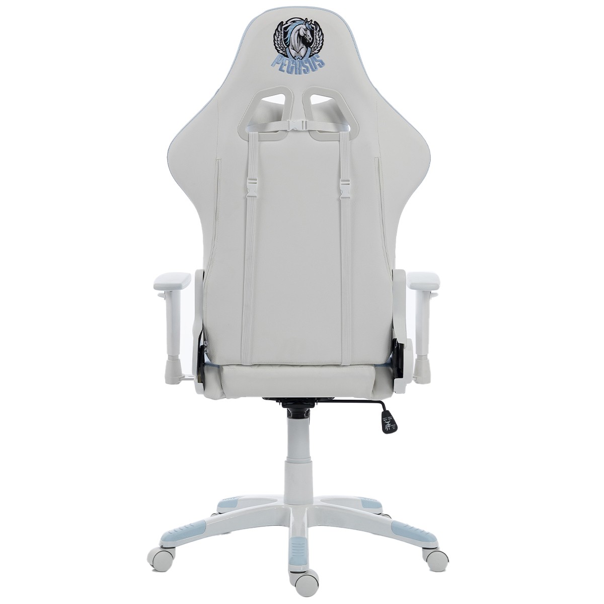Cadeira Gamer SuperFrame Pegasus, Reclinável, 2D, Branco e Azul, SF-CH-PGR2DWBL