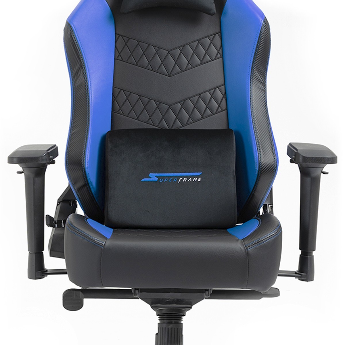 Cadeira Gamer SuperFrame Skylord, Reclinável, 4D, Preto e Azul, SFCD-SLBK/BL