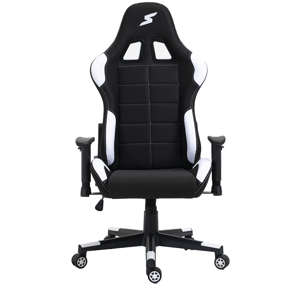 Cadeira Gamer SuperFrame Speed, Reclinável, Tecido, Preto e Branco