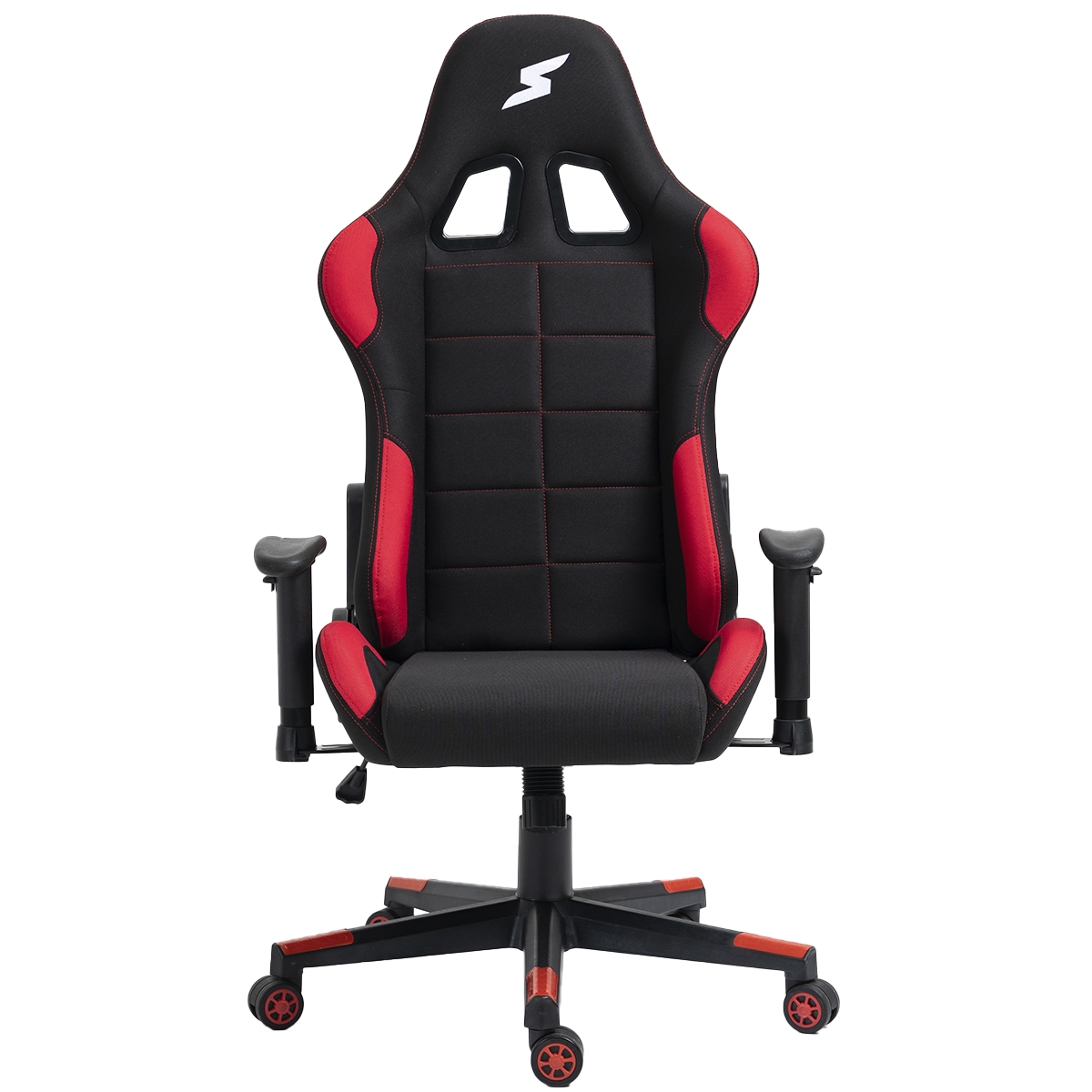 Cadeira Gamer SuperFrame Speed, Reclinável, Tecido, Preto e Vermelho