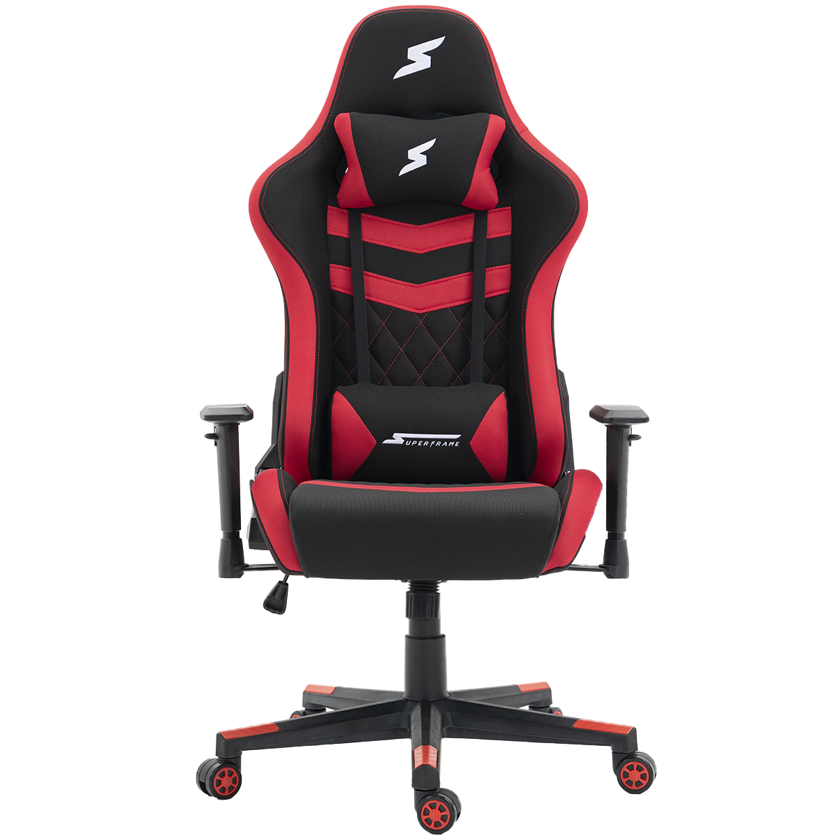 Cadeira Gamer SuperFrame Sport, Reclinável, 2D, Preta e Vermelha
