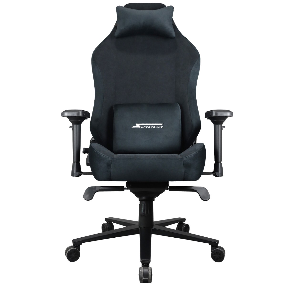Cadeira Gamer SuperFrame Style, Reclinável, 4D, Tecido, Preto, SF-CH-STR4DBF