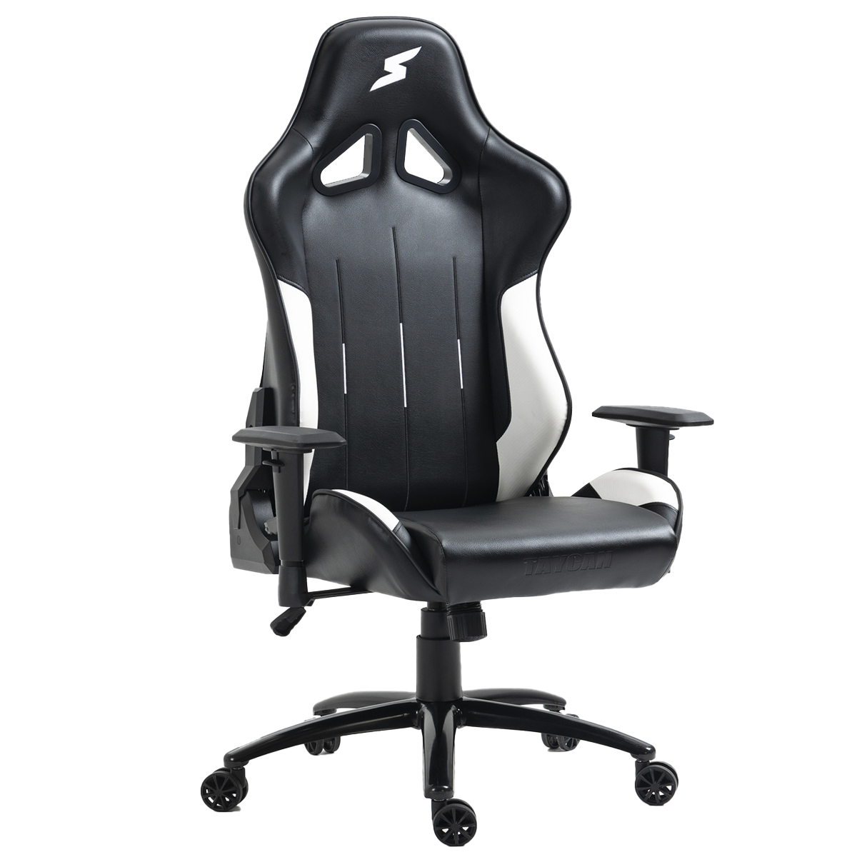Cadeira Gamer SuperFrame Taycan, Reclinável, Preto e Branco