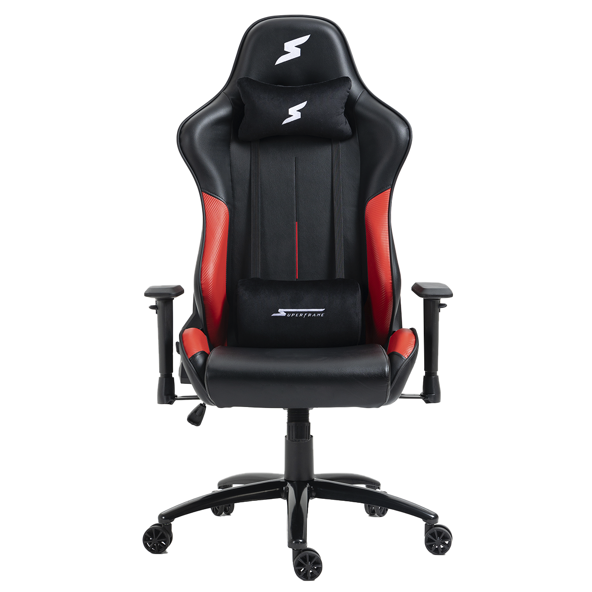 Cadeira Gamer SuperFrame Taycan, Reclinável, Preto e Vermelho