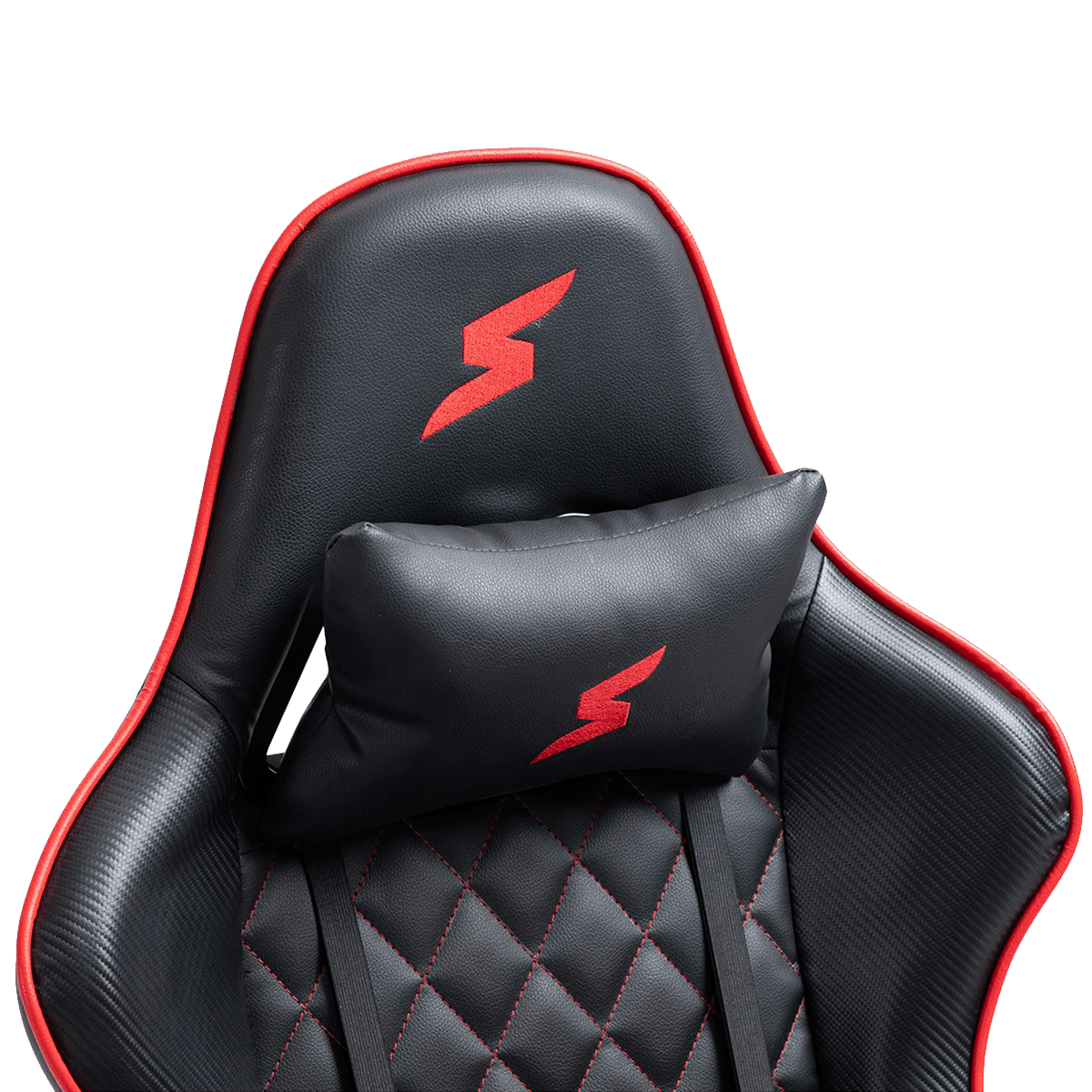 Cadeira Gamer SuperFrame Warrior, Reclinável, Preto e Vermelho