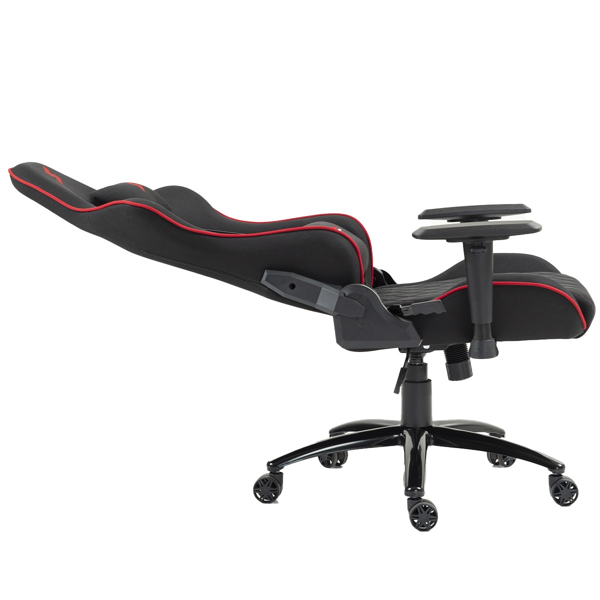 Cadeira Gamer SuperFrame Warrior, Reclinável, Tecido, Preto e Vermelho, SF-CH-WRR2DBRF