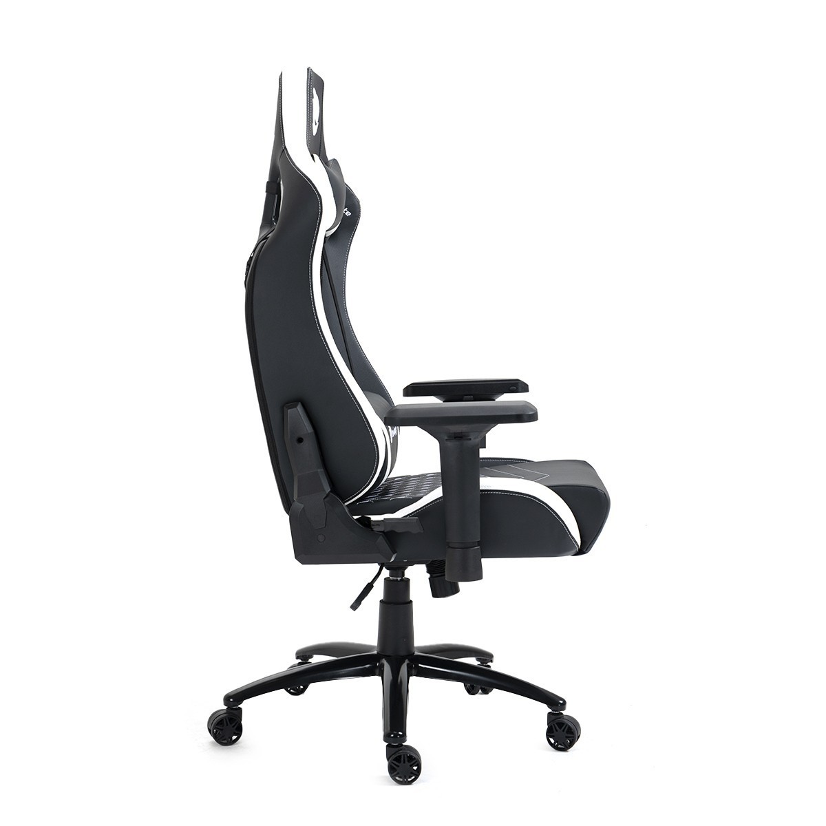 Cadeira Gamer Terabyte Black Throne, Reclinável, 4D, Preto e Branco