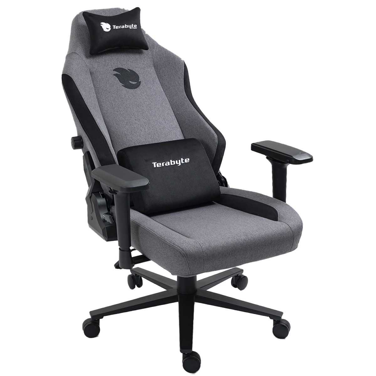Cadeira Gamer Terabyte Style, Reclinável , 4D, Cinza e Preto
