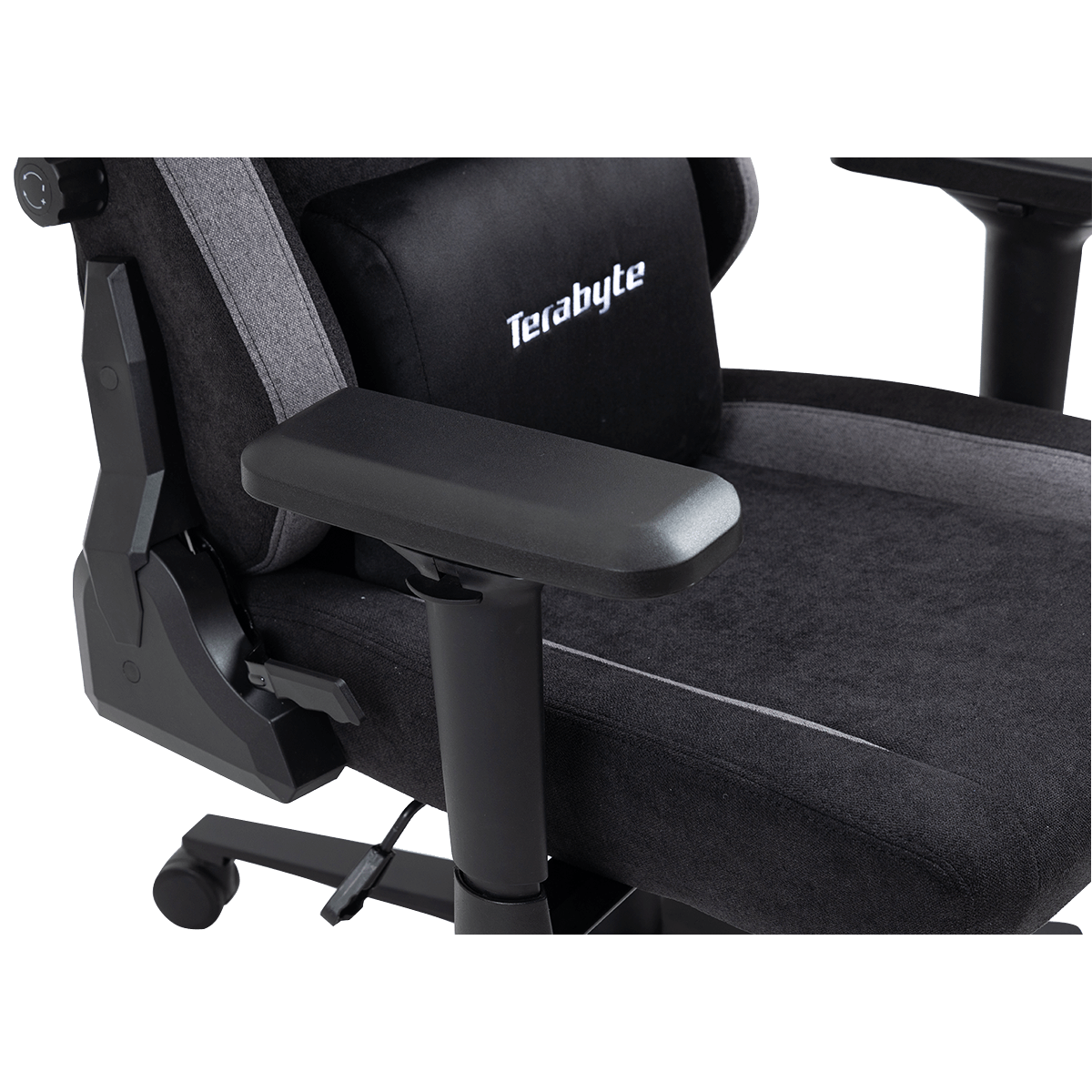 Cadeira Gamer Terabyte Style, Reclinável , 4D, Preto e Cinza