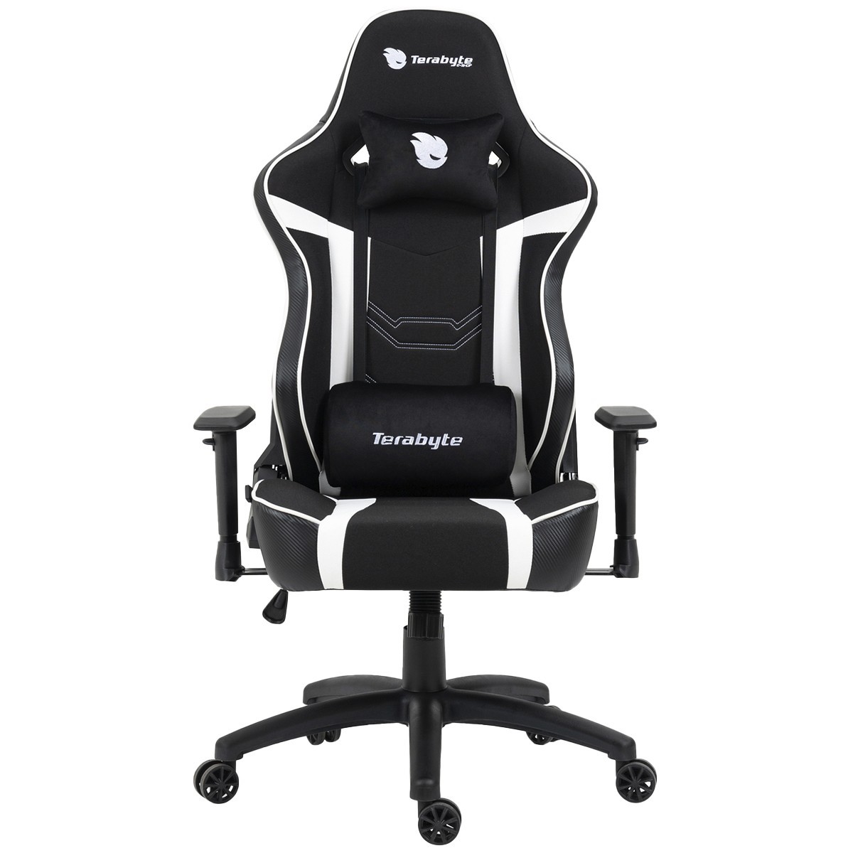 Cadeira Gamer Terabyte Vision, Reclinável, 2D, Preto e Branco