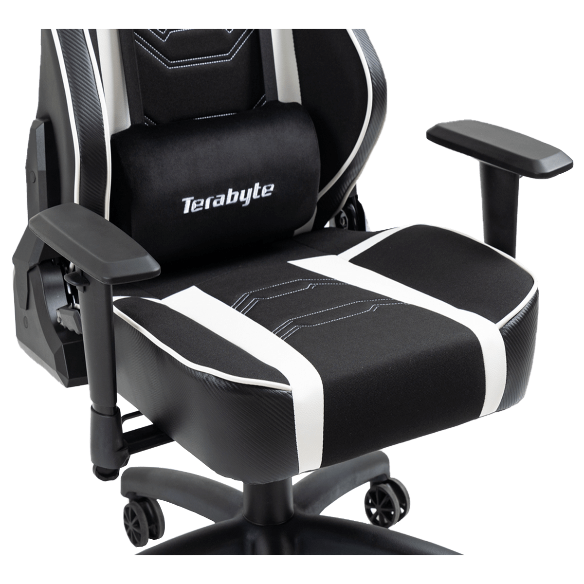 Cadeira Gamer Terabyte Vision, Reclinável, 2D, Preto e Branco