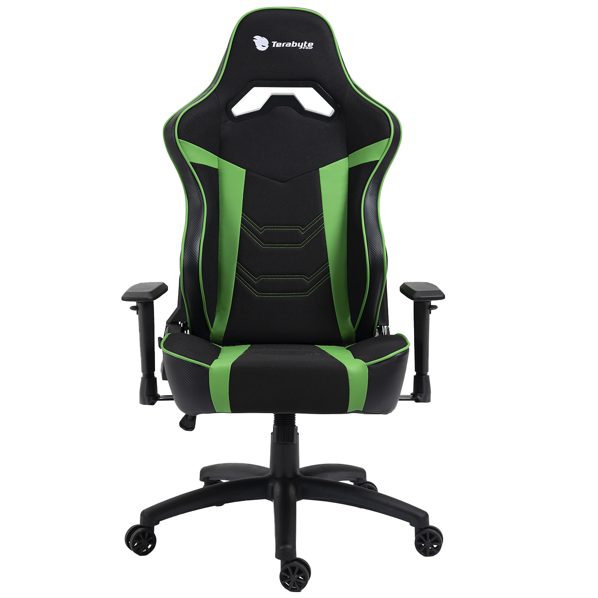 Cadeira Gamer Terabyte Vision, Reclinável, 2D, Preto e Verde
