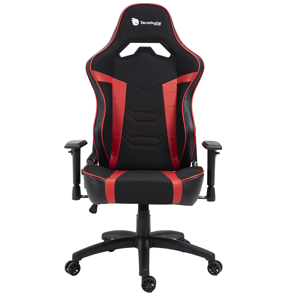 Cadeira Gamer Terabyte Vision, Reclinável, 2D, Preto e Vermelho