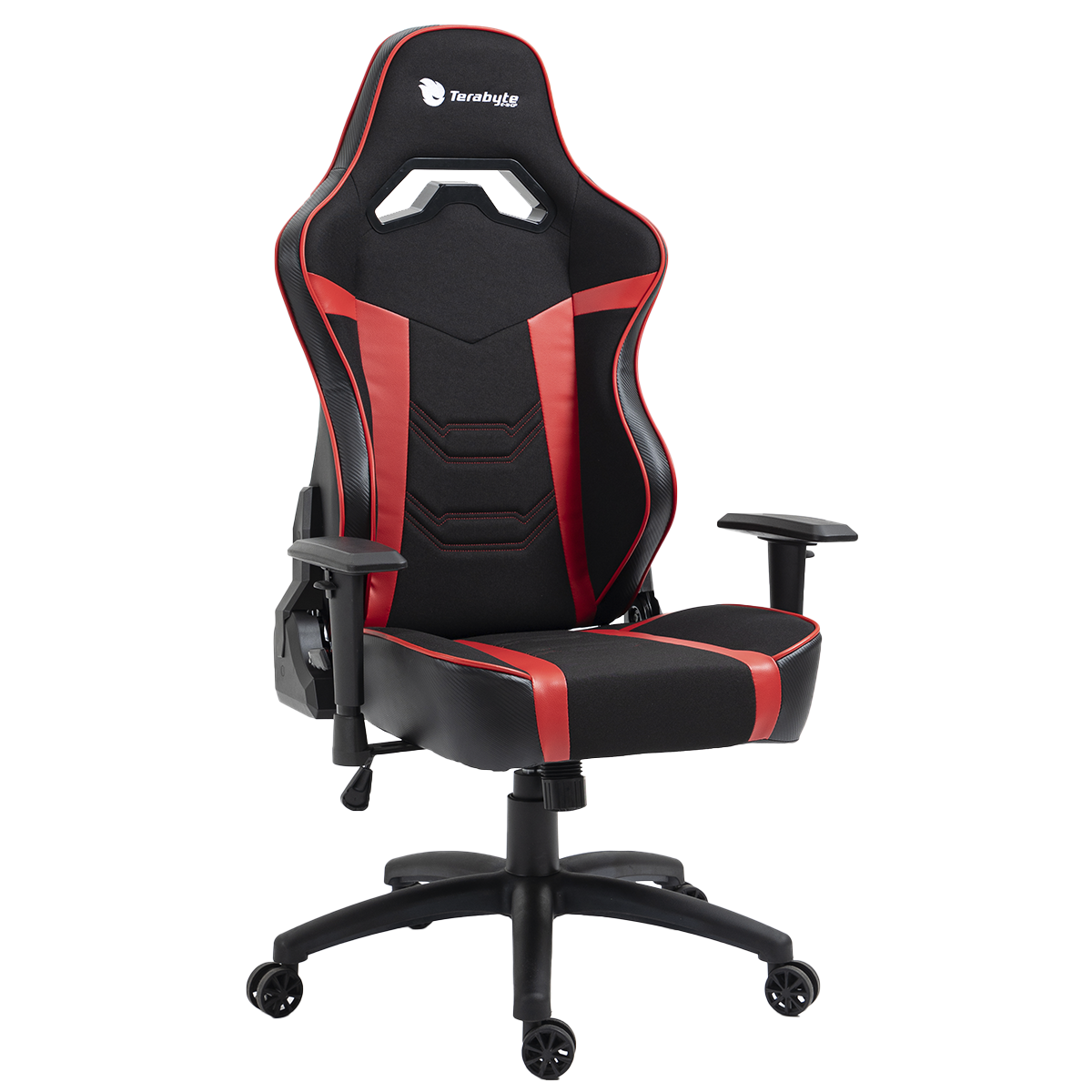 Cadeira Gamer Terabyte Vision, Reclinável, 2D, Preto e Vermelho