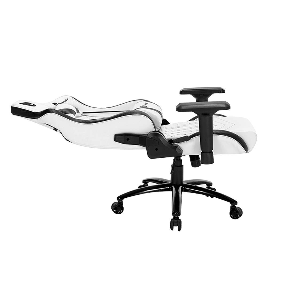Cadeira Gamer Terabyte White Throne, Reclinável, 4D, Branco e Preto