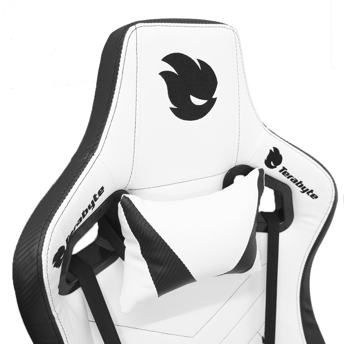 Cadeira Gamer Terabyte White Throne, Reclinável, 4D, Branco e Preto