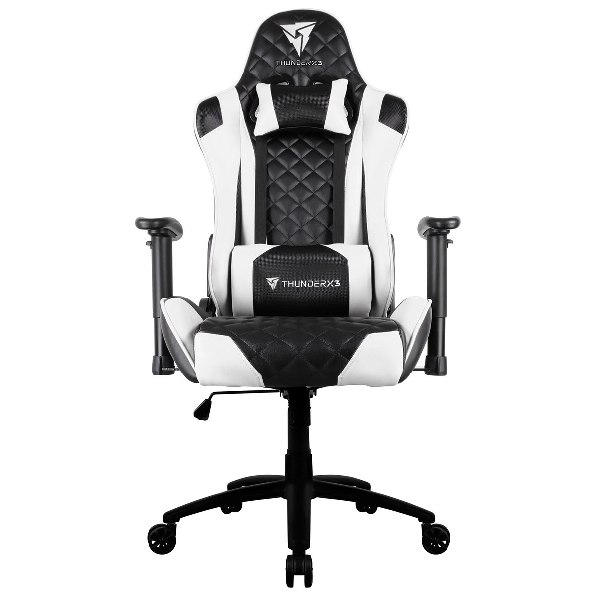Cadeira Gamer ThunderX3 TGC12 BR, Ajustável, 2D, Branca e Preto