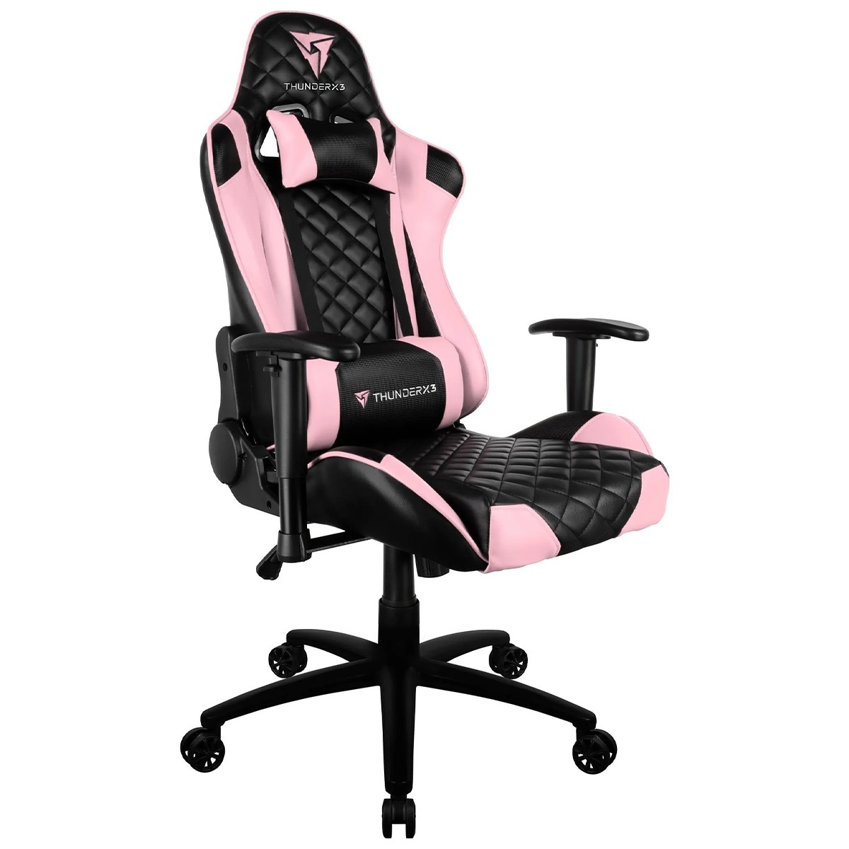 Cadeira Gamer ThunderX3 TGC12 RS, Ajustável, 2D, Rosa e Preto