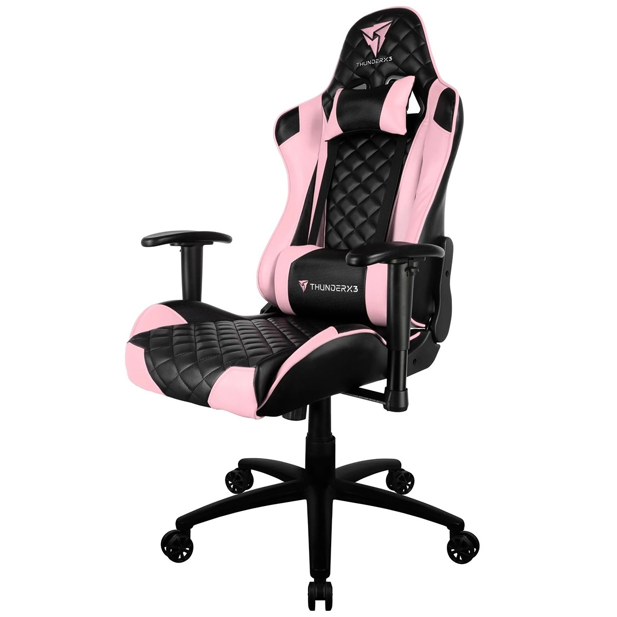Cadeira Gamer ThunderX3 TGC12 RS, Ajustável, 2D, Rosa e Preto